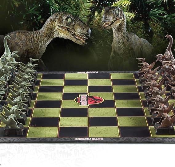 Jurassic Park Chess Set Dinosaurs / Park Jurajski szachy - Dinozaury