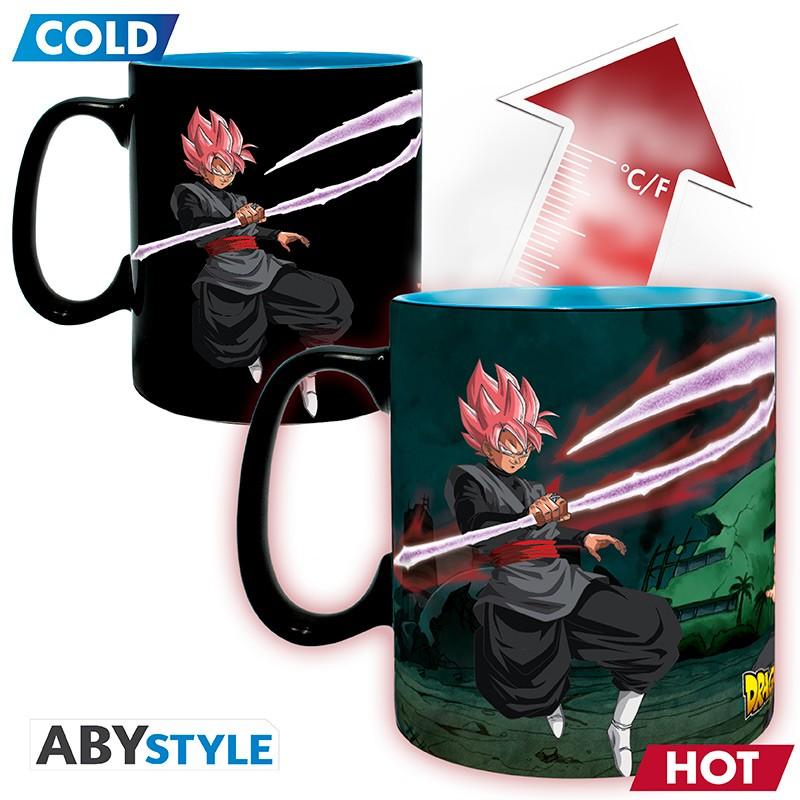 DRAGON BALL SUPER Mug Heat Change Saiyans vs Black / kubek termoaktywny Dragon Ball Saiyans vs Black - ABS