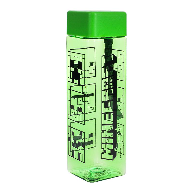 Minecraft Shaped Water Bottle (500 ml) / Butelka wielokrotnego użytku Minecraft (500 ml)