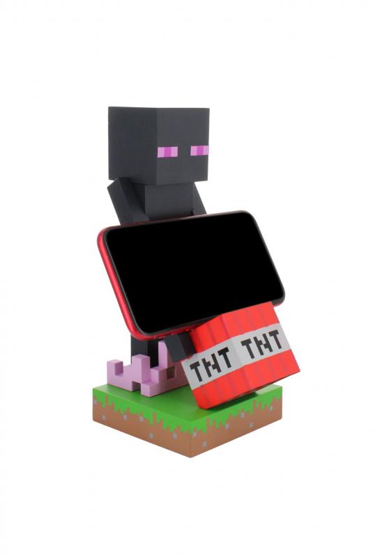 Minecraft - Enderman phone & controller holder (high: 20 cm) / Minecraft stojak na telefon - kontroler (wysokość: 20 cm) - Enderman
