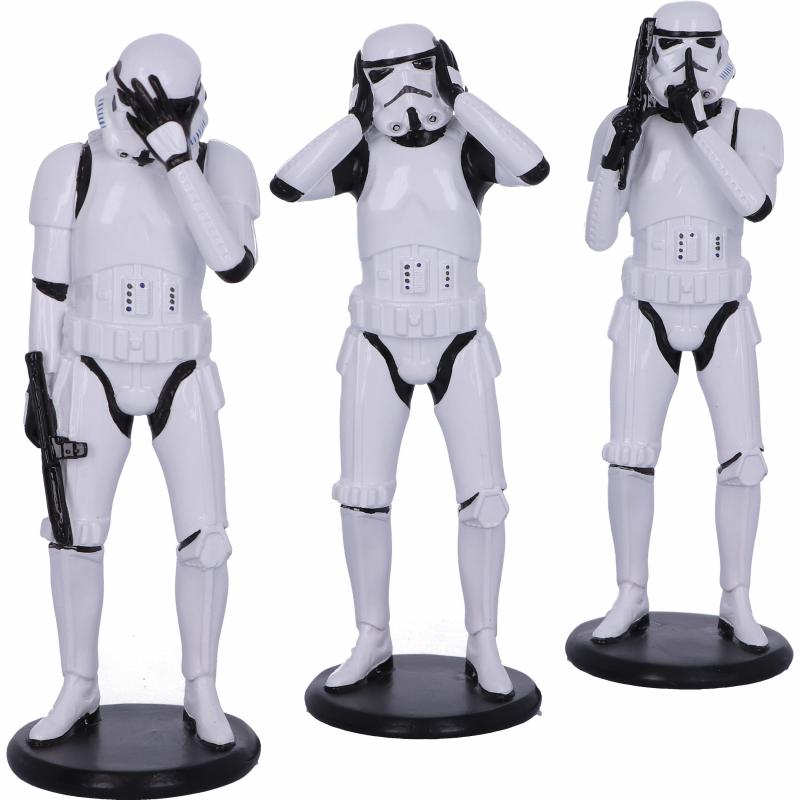 Star Wars Stormtrooper Three Wise (high: 14cm) / Zestaw 3 figurek Gwiezdne Wojny Szturmowiec - trzy mądrale