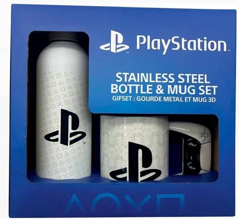 Playstation gift set: 3D controller mug plus bottle / Zestaw prezentowy: kubek 3D kontroler plus butelka