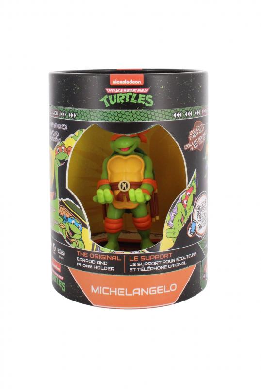 TMNT: Michaelangelo Cable Guys Holdem - Earbud Holder (11 cm) / Stojak na słuchawki Wojownicze Żółwie Ninja - Michaelangelo (11 cm)