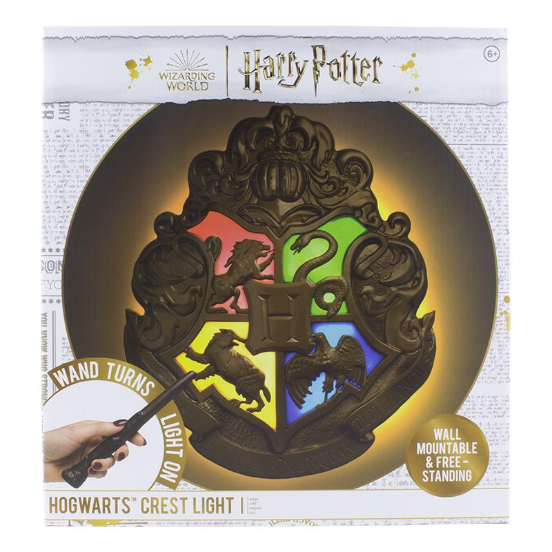 Harry Potter Hogwarts Crest Light with Wand Control / lampka Harry Potter Hogwart herb sterowana różdżką