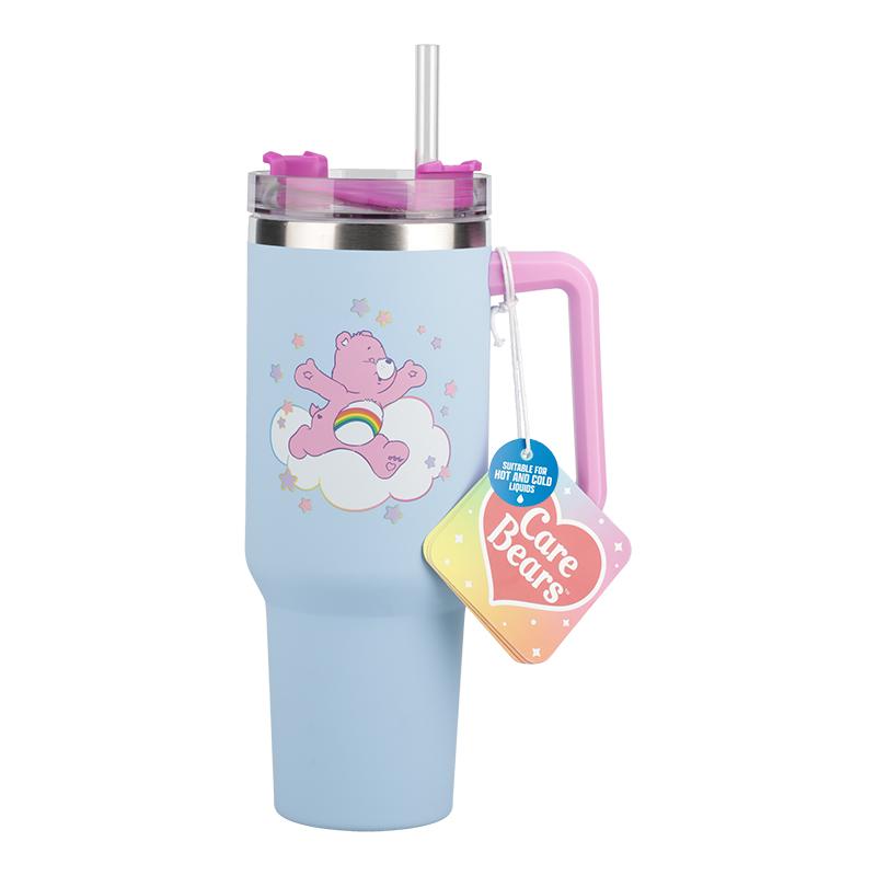 Care Bears (1200 ml) Insulated Cup and Straw / Troskliwe Misie kubek podróżny ze słomką (1200 ml)