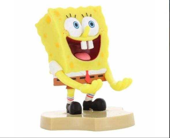 Spongebob Holdem, Earbud Holder (11 cm) / Stojak na słuchawki SpongeBob Kanciastoporty (11 cm)