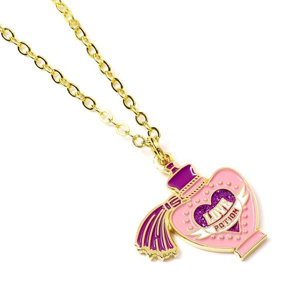 Harry Potter gold plated Love Potion Necklace / Łańcuszek z zawieszką Harry Potter - Love Potion (pozłacany)