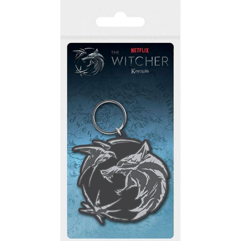 THE WITCHER (WOLF SWALLOW STAR) PVC KEYCHAIN / Brelok Wiedźmin