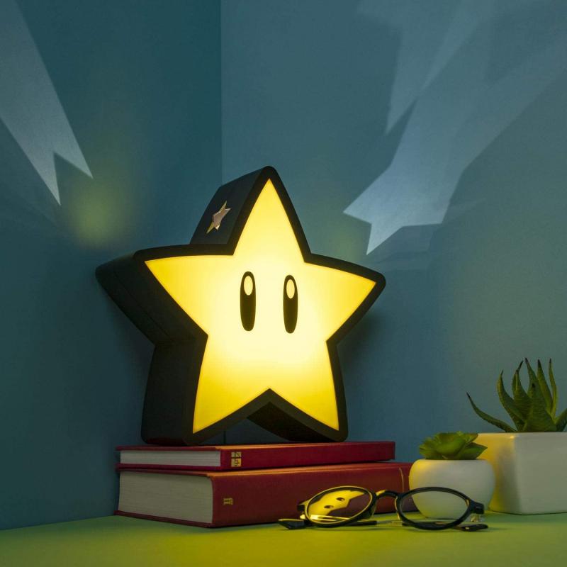 Super Mario - Super Star Light with Projection / lampka Super Mario - Super Star z projektorem