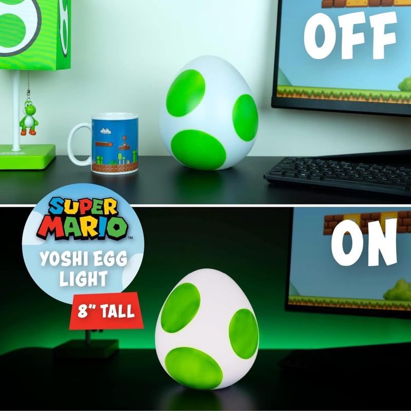 Super Mario Yoshi Egg Light V2 (high: 20 cm) / lampka Super Mario jajko smoka Yoshi (wysokość: 20 cm)