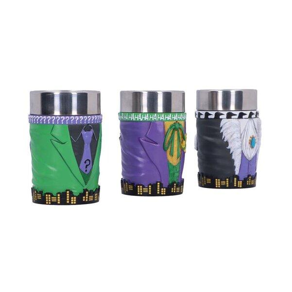 DC Batman Super-Villain Collectible Mini Cup Set (4 pcs) / Zestaw kieliszków DC Comics Super-Villain (4 sztuki)