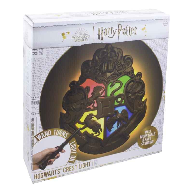 Harry Potter Hogwarts Crest Light with Wand Control / lampka Harry Potter Hogwart herb sterowana różdżką