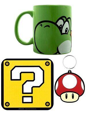 Super Mario (Yoshi version) gift set incl:mug,coaster, keyring / zestaw prezentowy Super Mario (Yoshi): kubek,podkladka, brelok