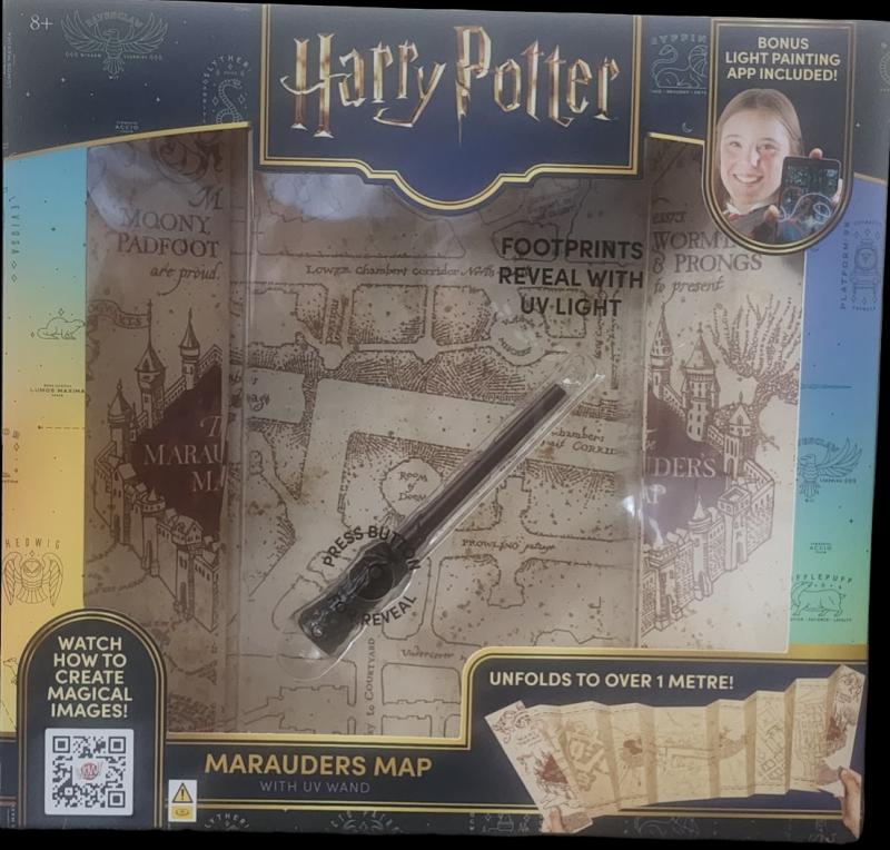 Harry Potter Marauders Map & Wand set / Harry Potter zestaw: Mapa Huncwotów i różdżka