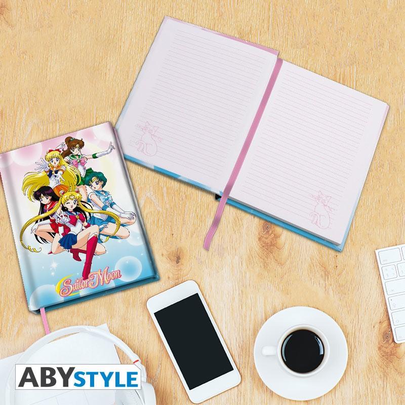 SAILOR MOON A5 Notebook Sailor warriors / Notatnik A5 Czarodziejka z Księżyca - Wojownicze Księżniczki - ABS