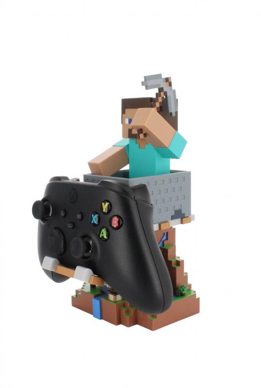 Minecraft - Steve phone & controller holder (high: 20 cm) / Minecraft stojak na telefon - kontroler (wysokość: 20 cm) - Steve