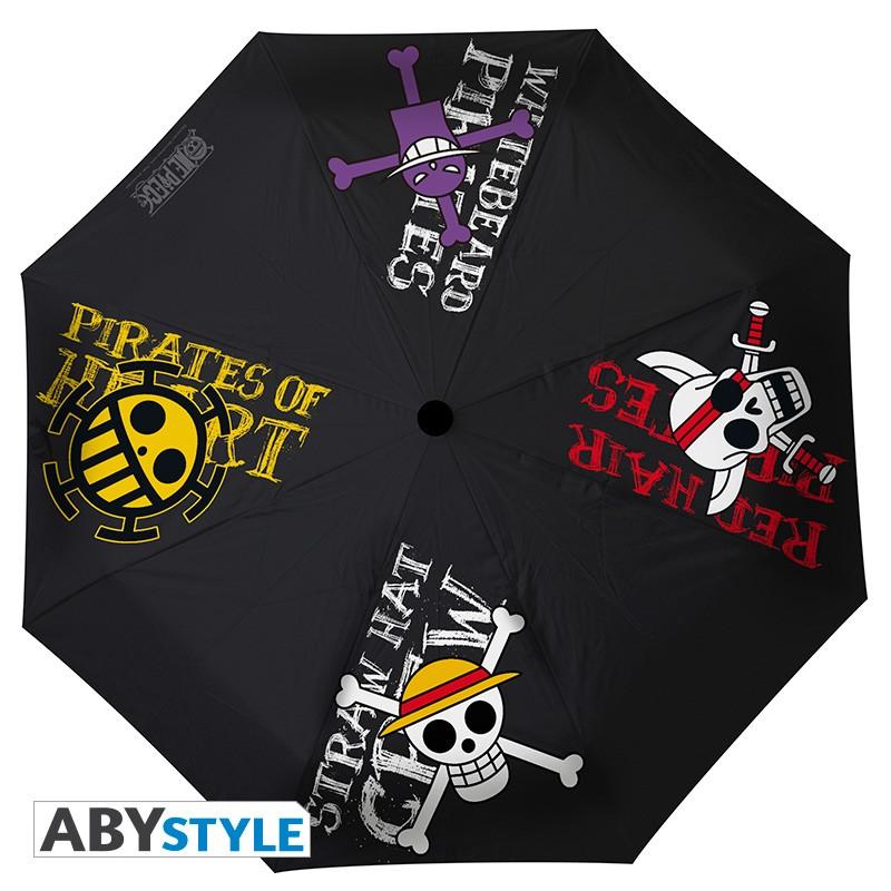 ONE PIECE umbrella - Pirates emblems / parasolka One Piece - pirackie emblematy - ABS