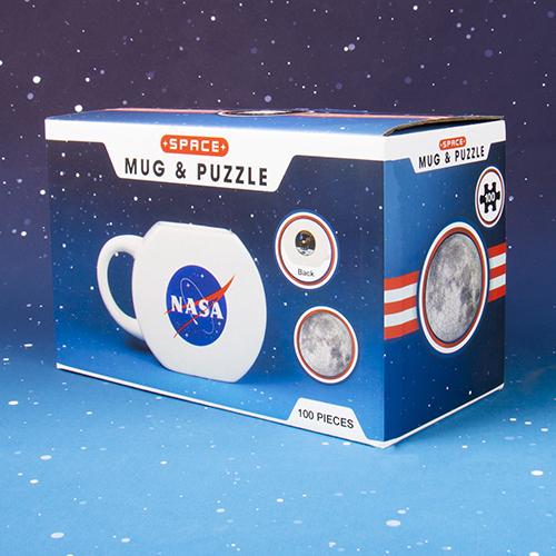 NASA Inspired Mug & Puzzle (100 elemensts) / zestaw prezentowy NASA: kubek plus puzzle (100 elementów)