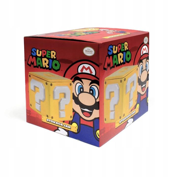 SUPER MARIO (QUESTION MARK BLOCK) COOKIE JAR / pojemnik na ciastka Super Mario (ZNAK ZAPYTANIA)