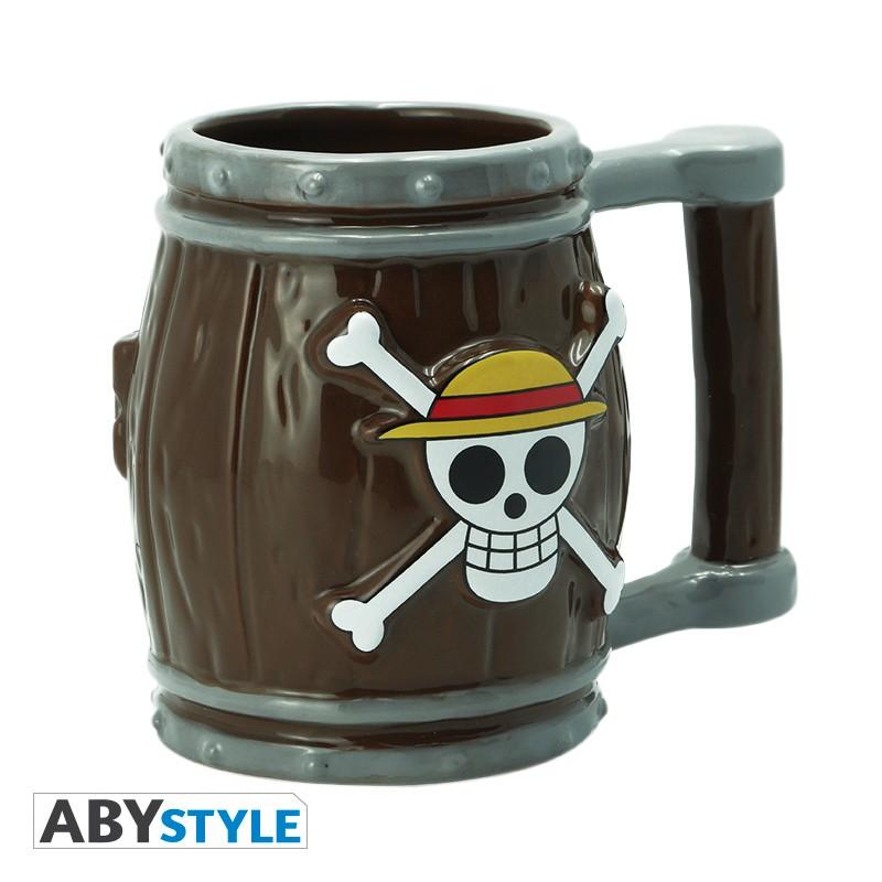 ONE PIECE - Mug 3D - Barrel / kubek 3D One Piece - beczka - ABS