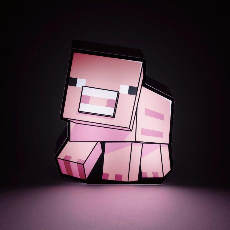 Minecraft Pig Box Light (high: 16 cm) / lampka Minecraft świnka (wysokość: 16 cm)