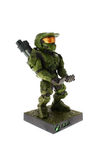 Halo Master Chief Exclusive Variant phone & controller holder (20 cm) with light up square base / stojak Halo Master Chief Exclusive Variant (20 cm) ze świecącą podstawą