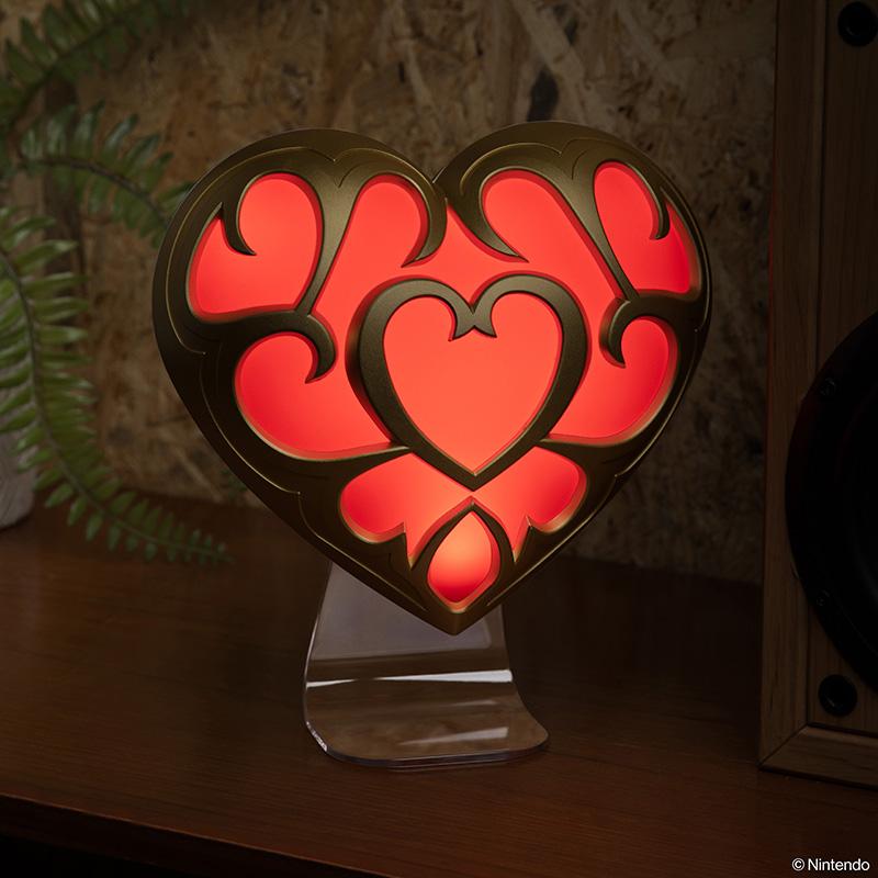 The Legend of Zelda Heart Container Light (high: 21,6 cm) / The Legend of Zelda lampka - pojemnik na energię (wysokość: 21,6 cm)