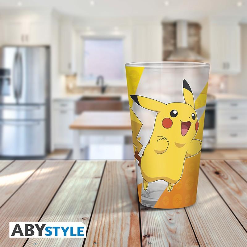 Pokemon large glass (400 ml) - Pikachu / szklanka Pokemon - Pikachu (400 ml) - ABS