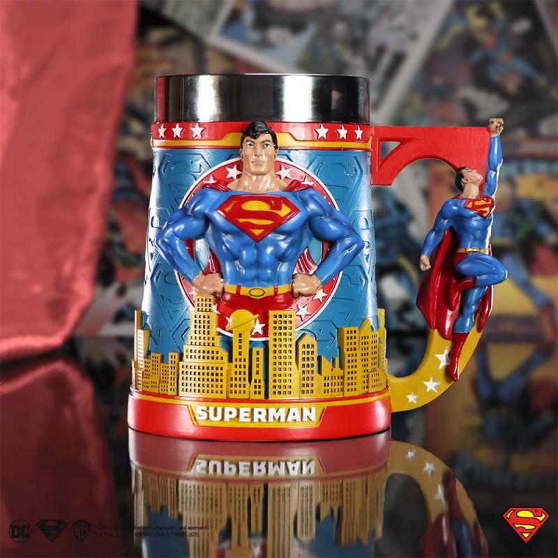 Superman Man of Steel Tankard (high: 15,5cm) / kufel kolekcjonerski DC Superman - Człowiek z żelaza