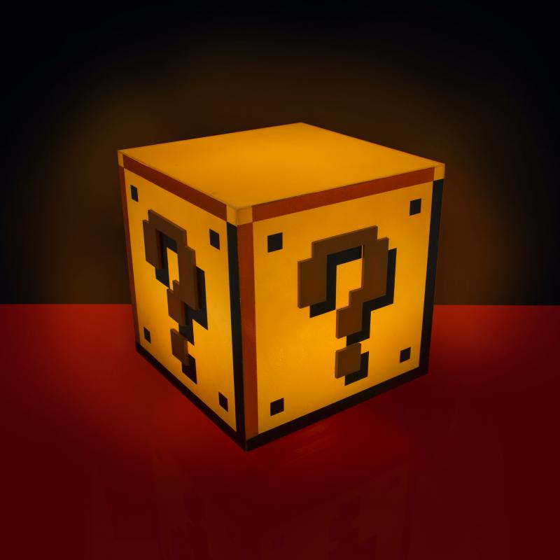 Super Mario Bros Question Block Light with sound / Lampka Super Mario Bros ? z dźwiękiem