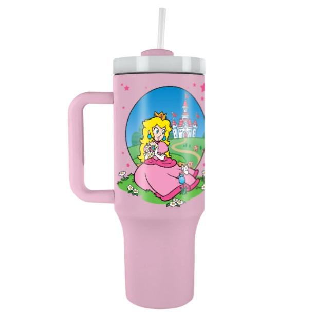 Super Mario (Peach) travel cup with straw (1180 ml) / Super Mario (Peach) kubek podróżny ze słomką (1180 ml)