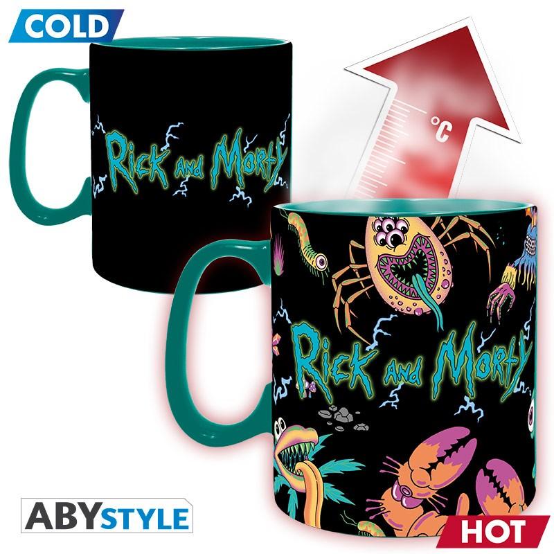 RICK & MORTY - Mug Heat Change - 460 ml - Spaceship / kubek termoaktywny Rick & Morty - ABS