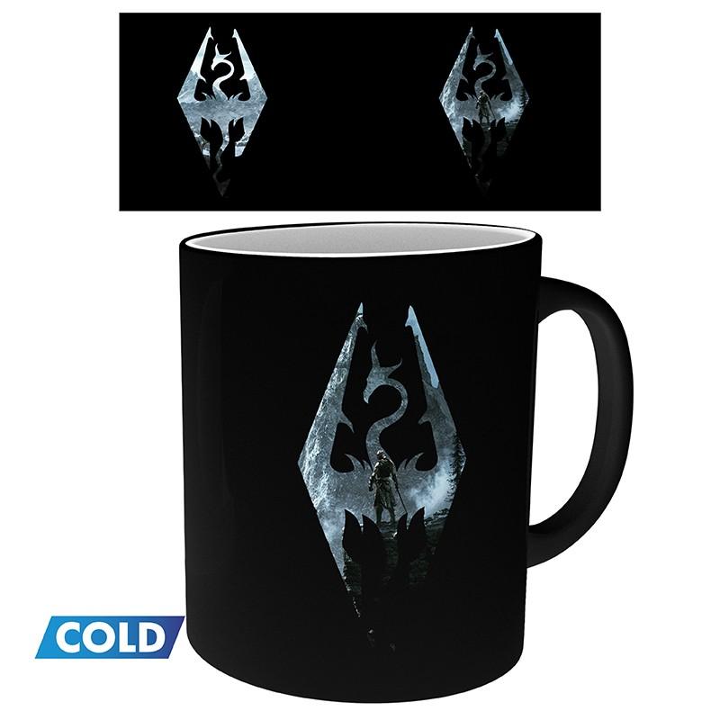 Skyrim Dragon Symbol heat change mug / kubek termoaktywny Skyrim Dragon Symbol - ABS