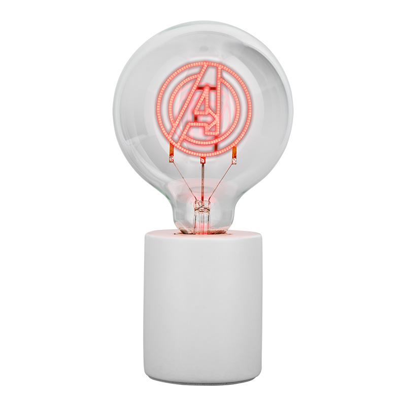 Marvel Avengers LED Neon Bulb Lamp (high: 24,3 cm) / Marvel Avengers lampka - żarówka neonowa (wysokość: 24,3 cm)