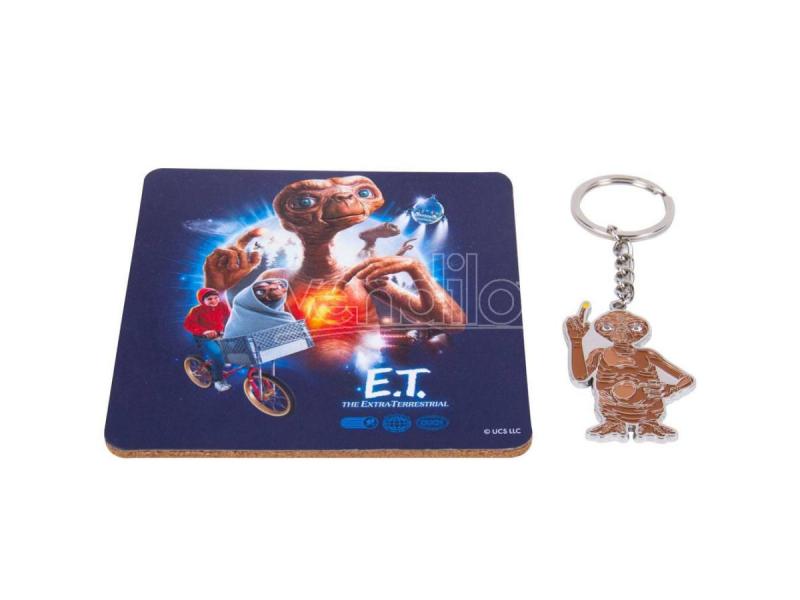 E.T. mug, coaster & keyring gift set / zestaw prezentowy E.T. kubek, podkładka, brelok