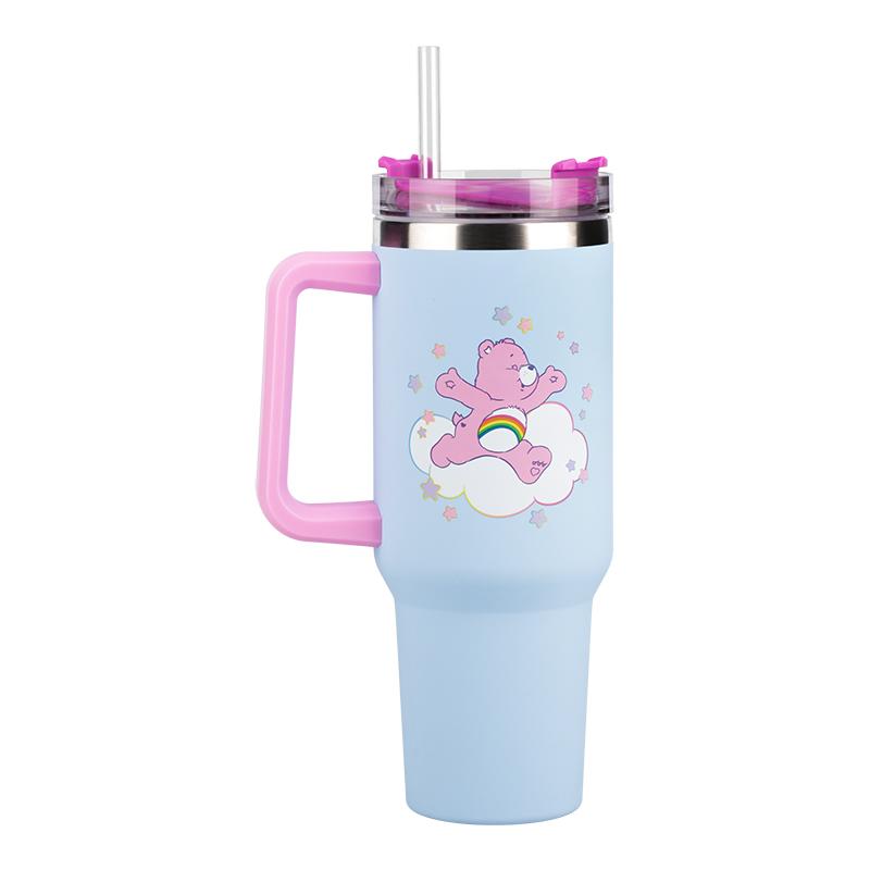 Care Bears (1200 ml) Insulated Cup and Straw / Troskliwe Misie kubek podróżny ze słomką (1200 ml)