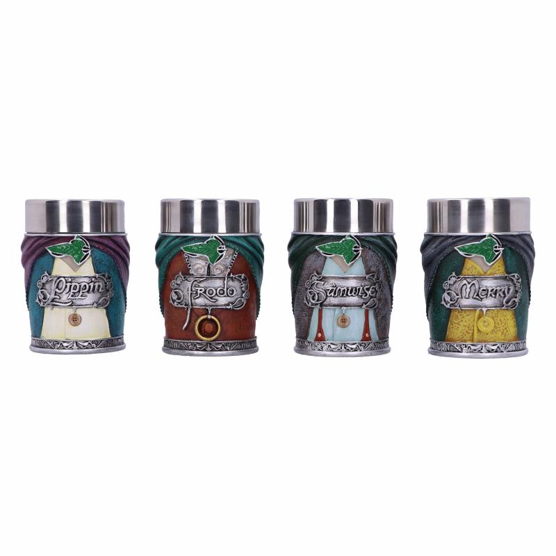 Lord of the Rings Hobbit Shot Glass Set (4 pcs) / Zestaw kieliszków Władca Pierścieni - Hobbit (4 sztuki)