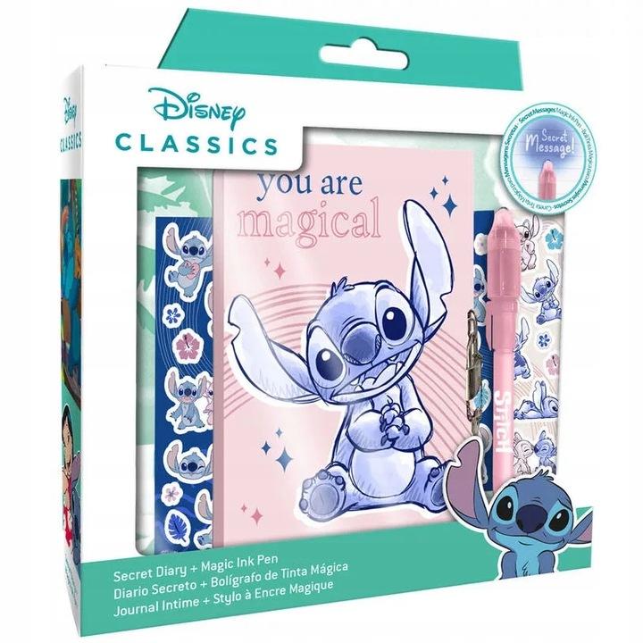 Disney Stitch secret diary with magic pen / Disney Stitch zestaw pamiętnik z magicznym długopisem