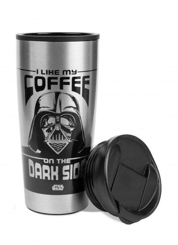 STAR WARS (I LIKE MY COFFEE ON THE DARK SIDE) METAL TRAVEL MUG / kubek termiczny (metalowy) Gwiezdne Wojny