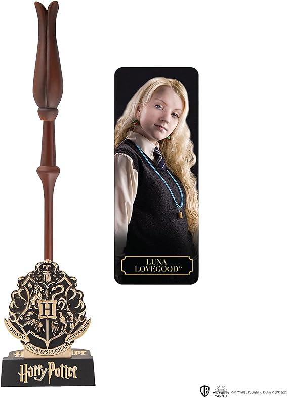 Harry Potter wand pen & stand with 3D bookmark - Luna Lovegood / Harry Potter długopis-różdżka plus stojak z zakładką 3D - Luna Lovegood