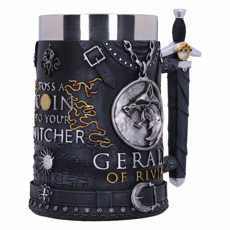 The Witcher Geralt of Rivia Tankard (high: 15,5 cm) / Kufel kolekcjonerski Wiedźmin - Geralt z Rivii (wysokość: 15,5 cm)