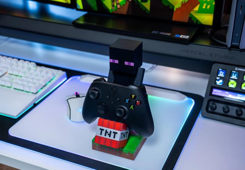 Minecraft - Enderman phone & controller holder (high: 20 cm) / Minecraft stojak na telefon - kontroler (wysokość: 20 cm) - Enderman