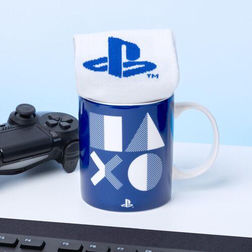 Playstation Mug and Socks Gift Set / zestaw prezentowy Playstation: kubek plus skarpetki