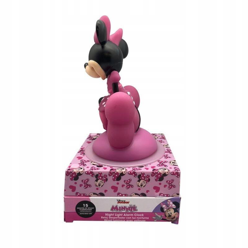 Disney Minnie Mouse 3D lamp with alarm / Disney Myszka Minnie lampka 3D z budzikiem