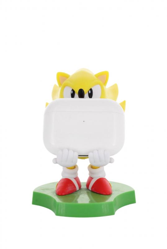 Sonic the hedgehog Super Sonic Cable Guys Holdem - Earbud Holder (11 cm) / stojak na słuchawki Sonic the hedgehog - Super Sonic (11 cm)