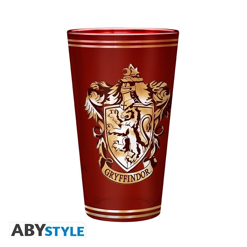 Harry Potter - Gryffindor gift set: glass XXL, pin, A6 notebook / Zestaw prezentowy Harry Potter - Gryffindor: szklanka XXL, przypinka, notes A6 - ABS