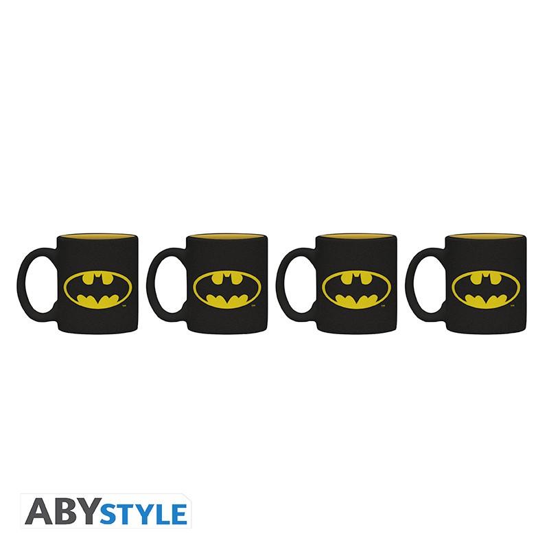 DC COMICS - Set 4 espresso mugs - Batman Iconic / zestaw 4 filiżanek do espresso Dc Coomics - Batman - ABS