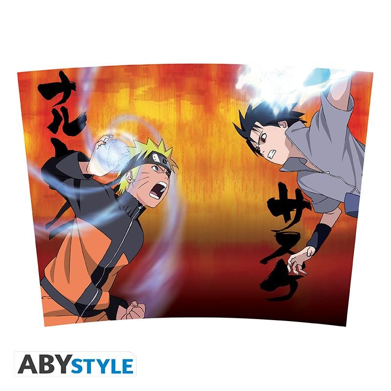 NARUTO SHIPPUDEN travel mug - Naruto Vs Sasuke / kubek podróżny Naruto Shippuden - Naruto Vs Sasuke - ABS