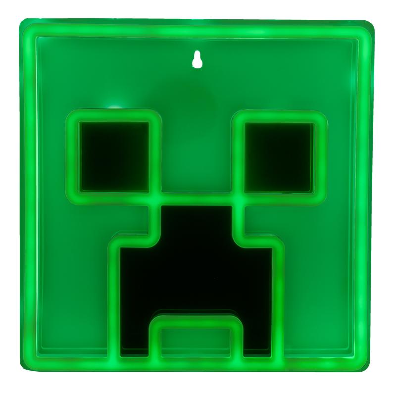 Minecraft Creeper Wall Mountable LED Neon Light (high: 25 cm) / Minecraft Creeper neonowa lampka ścienna (wysokość: 25 cm)