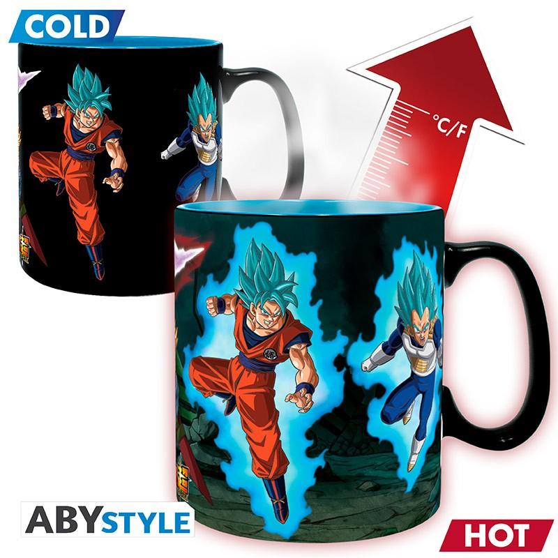 DRAGON BALL SUPER Mug Heat Change Saiyans vs Black / kubek termoaktywny Dragon Ball Saiyans vs Black - ABS